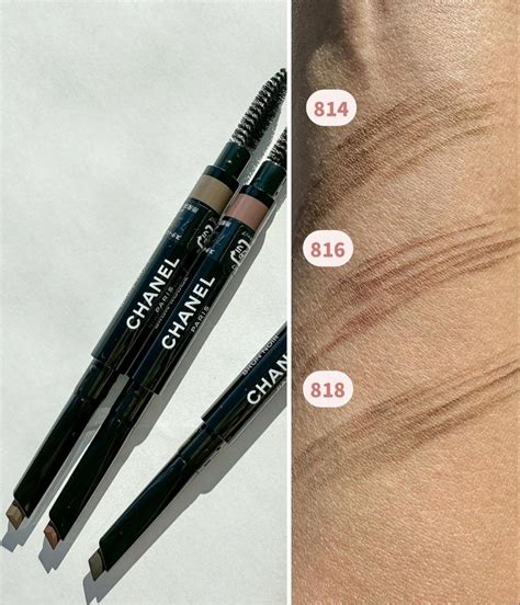 chanel stylo sourcils waterproof swatches